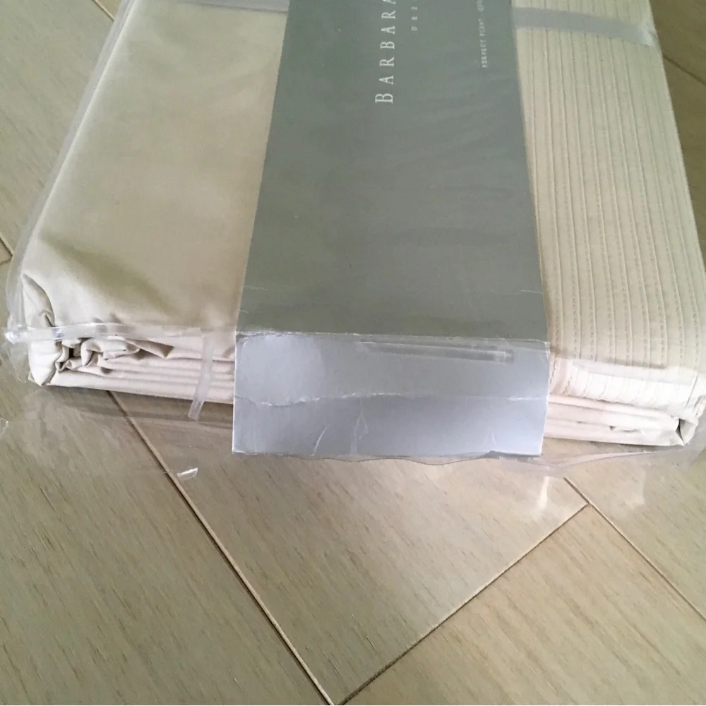 Barbara Barry Cream Queen Flat Sheet